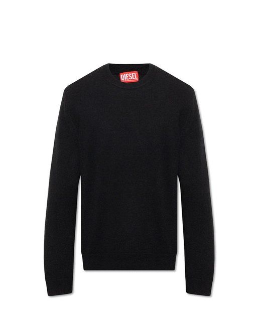DIESEL Black ‘K-Vromo’ Sweater for men