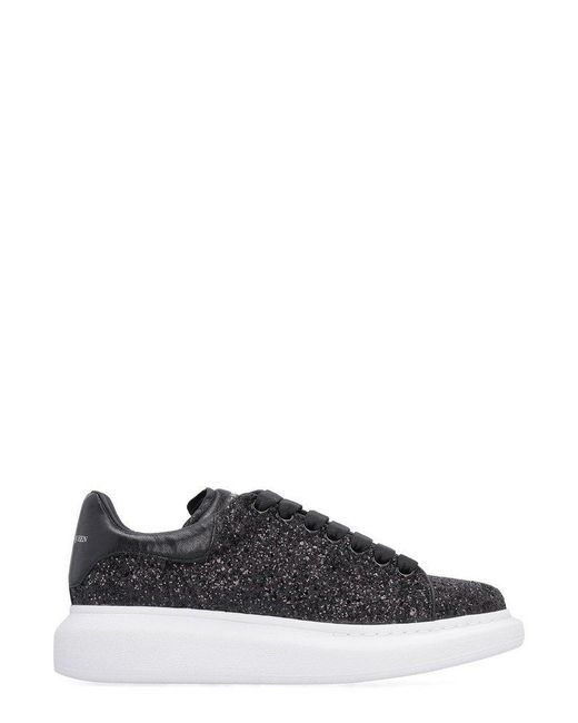 Alexander McQueen Oversized Glitter Sneakers in Black Lyst