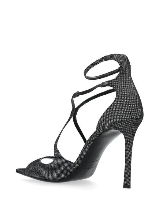 Jimmy Choo Black Azia Heeled Sandals