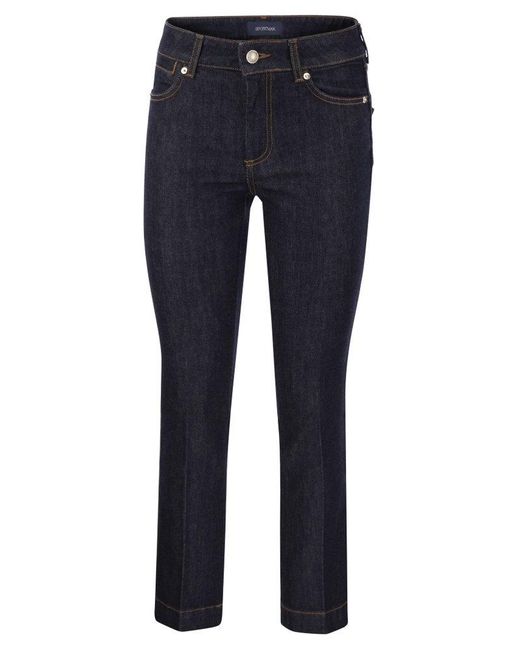 Sportmax Blue Record Perfect Fit Flared Trousers
