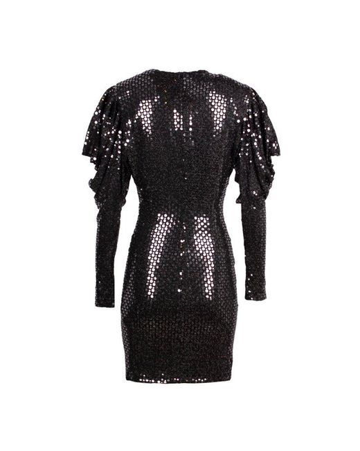 Karl Lagerfeld Black Sequin-embellished Dress