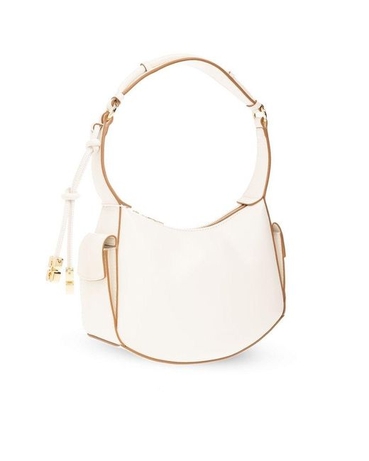 Ganni White ‘Swing’ Shoulder Bag