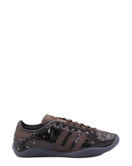 Adidas by Wales Bonner Black Sequinned Lace-Up Sneakers
