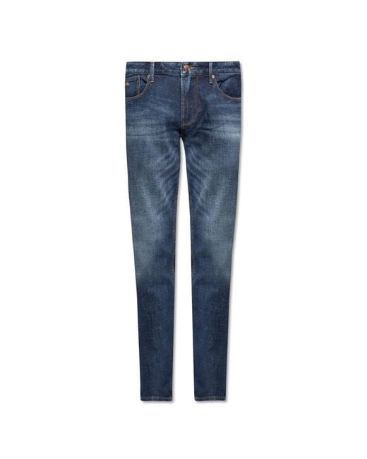 Emporio Armani J06 Straight-leg Jeans in Blue for Men | Lyst