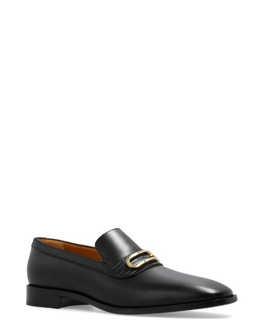 Gucci Loafer With Geometric G in Black for Men | Lyst