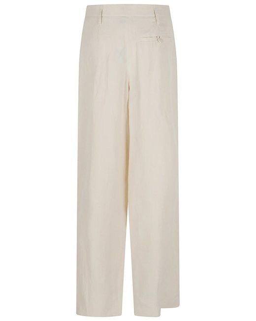 Stella McCartney White Linen Balloon Trouser