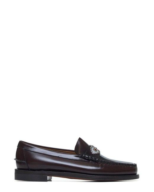 Sebago Black Classic Dan Eyes Slip-On Loafers for men
