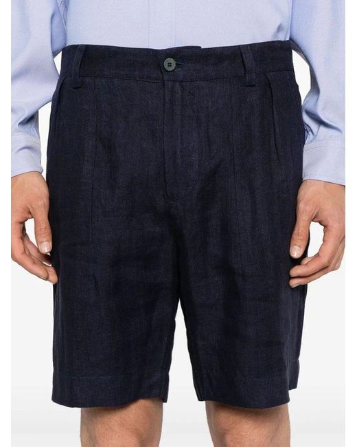 Sease Blue Tailored Shorts for men