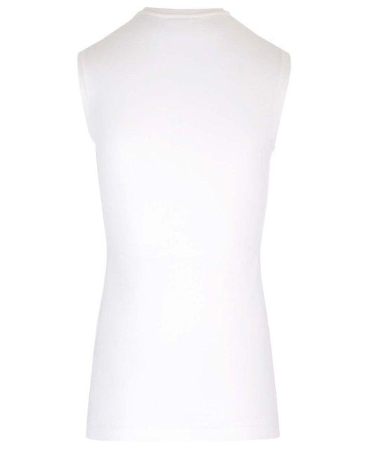 Jil Sander White Set Of Two Layered Cotton Tops