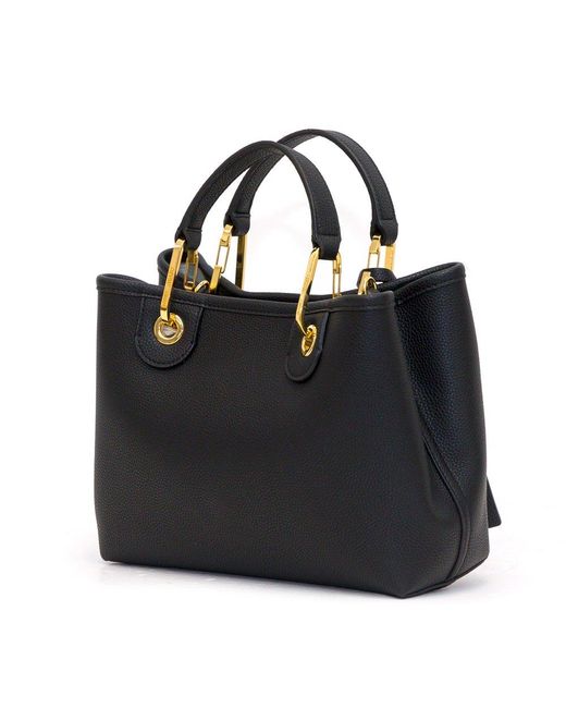 emporio armani black tote bag