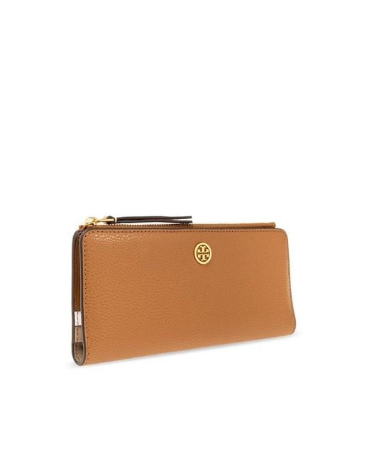 Tory Burch Brown Leather Wallet,