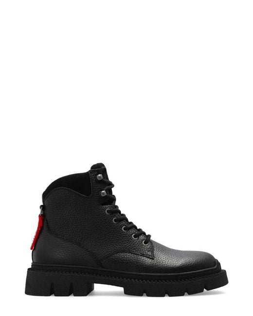 DIESEL Black ‘D-Troit Bt’ Boots for men