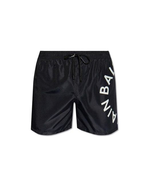 Balmain Black Swim Shorts for men