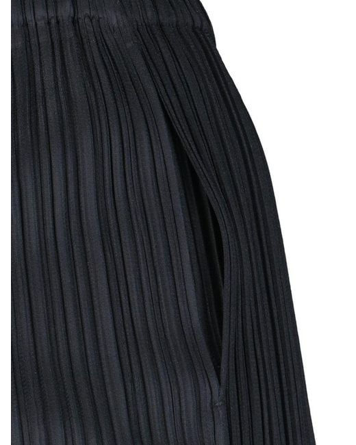 Pleats Please Issey Miyake Blue Pants & Shorts