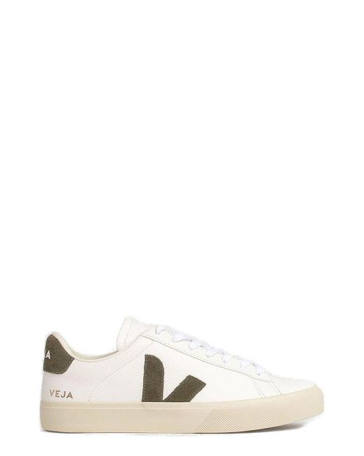 Veja White Campo Low-top Laced Sneakers for men