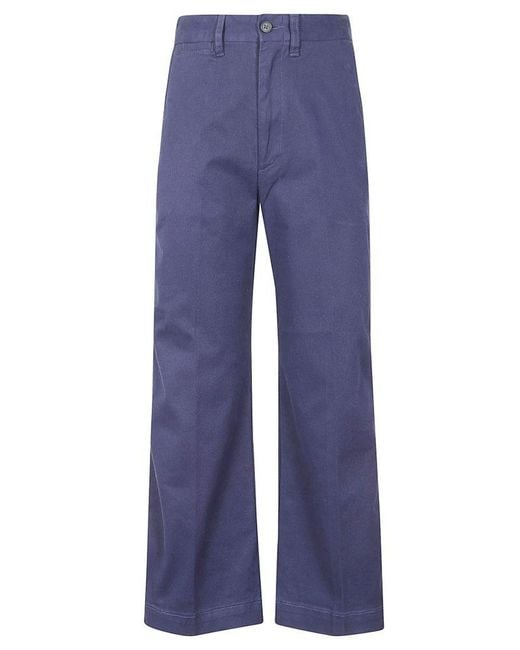 Polo Ralph Lauren Blue Chino Wide-leg Pants