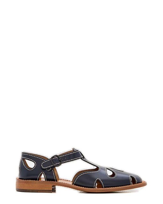 Hereu Blue Floreta T-Bar Sandals