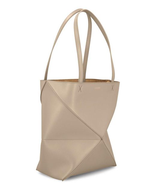 Loewe Natural Puzzle Fold Medium Top Handle Bag