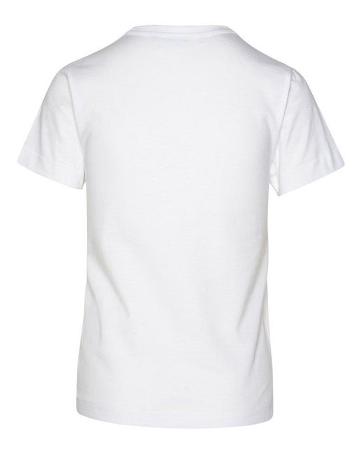 COMME DES GARÇONS PLAY White Cotton T-Shirt