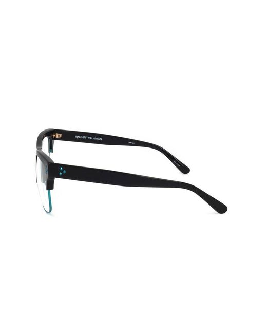 Linda Farrow Black X Matthew Williamson Square Frame Glasses