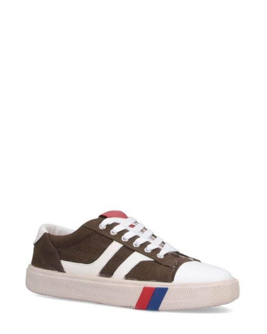 Pro Keds Brown Classic Stripe Sneakers for men