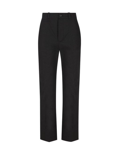 Saint Laurent Black Mid-rise Tailored Pants