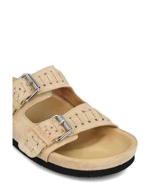 Isabel Marant Brown Two Buckle Straps Sandals