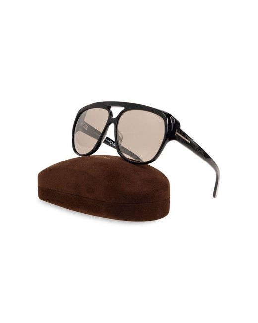 Tom Ford Natural Jayden Square Frame Double Bridge Sunglasses for men