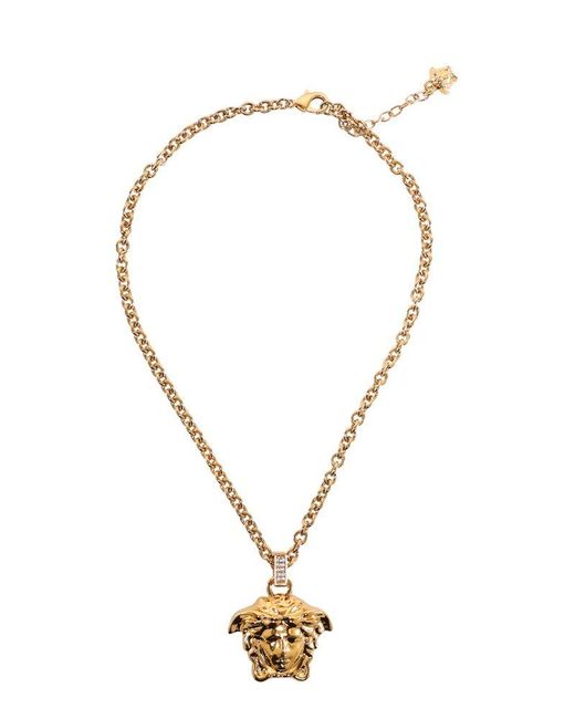 Versace Metallic La Medusa Pendant Necklace