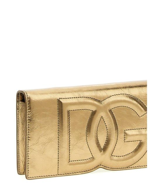 Dolce & Gabbana Natural Dg Logo Smartphone Crossbody Bag