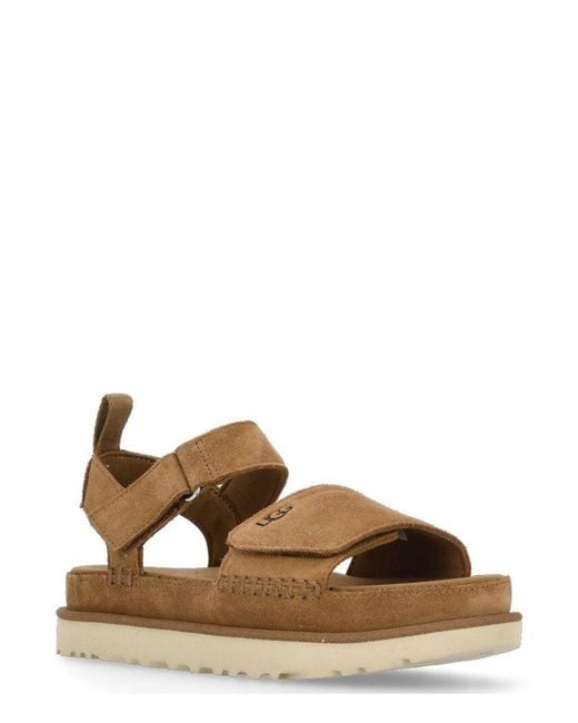 Ugg Brown Goldenstar Platform Sandals