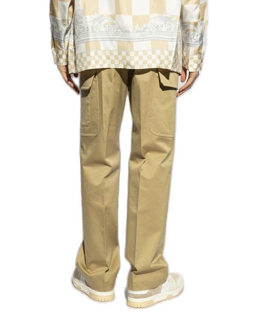 Versace Yellow Cargo Trousers, for men