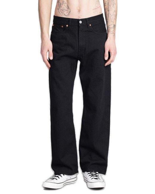 Our Legacy Black Third Cut Relaxed Fit Jeans for men