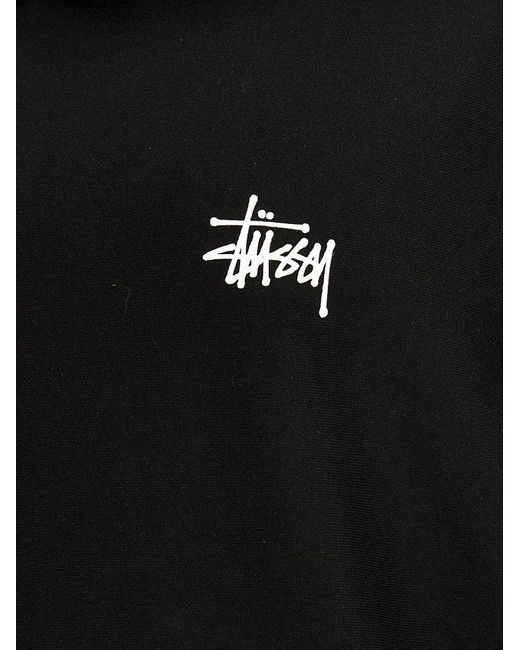Junya Watanabe Black X Stussy Logo Printed Sleeveless Hoodie for men