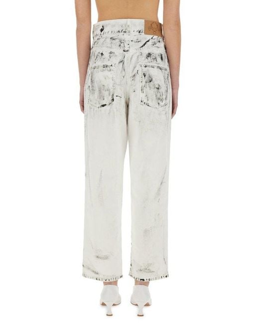 Moschino Multicolor Laurel Crown Patch Pants