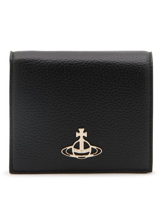Vivienne Westwood Black Logo-plaque Wallet for men