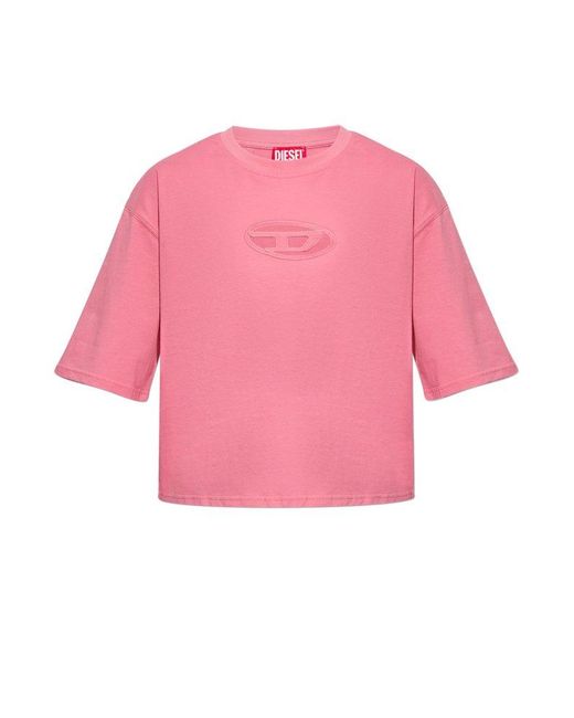 DIESEL Pink 't-rowy' T-shirt,