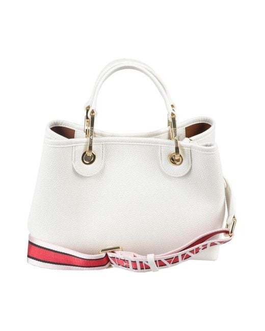 Emporio Armani White Myea Mini Shopping Bag
