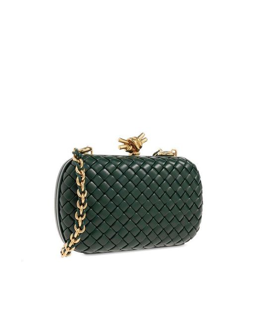 Bottega Veneta Green 'knot' Shoulder Bag,
