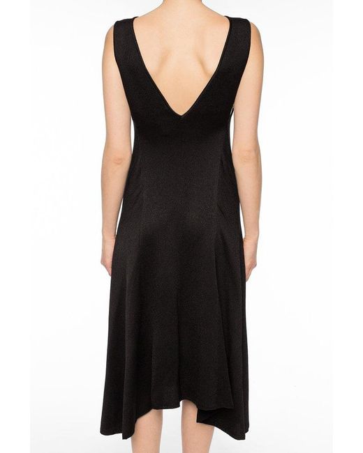 Isabel Marant Black Boat-neck Sleeveless Midi Dress