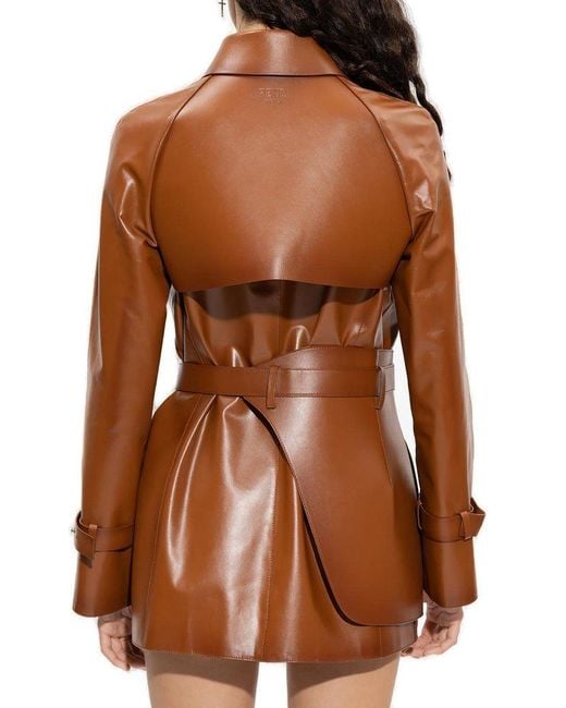 Fendi orange deals coat