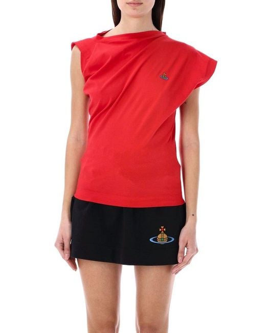 【関税込み】Vivienne Westwood レッド Hebo Tシャツ Vivienne Westwood Red Hebo T-Shirt | ssense | REVERSIBLE