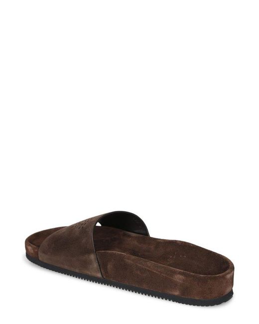 Tom Ford Brown Wicklow Slip-On Sandals for men