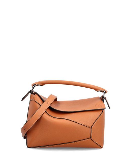 Loewe Brown Puzzle Small Shoulder Bag