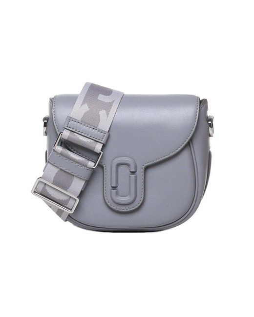 Marc Jacobs The Small Saddle Foldover Top Crossbody Bag in Grey | Lyst  Canada