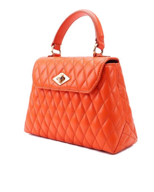 Ballantyne Red Diamond Quilted Tote Bag
