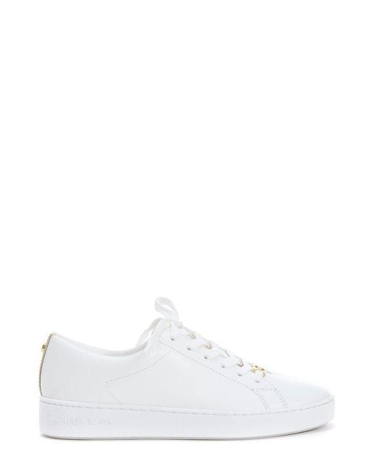 MICHAEL Michael Kors Keaton Lace-up Sneakers in White | Lyst