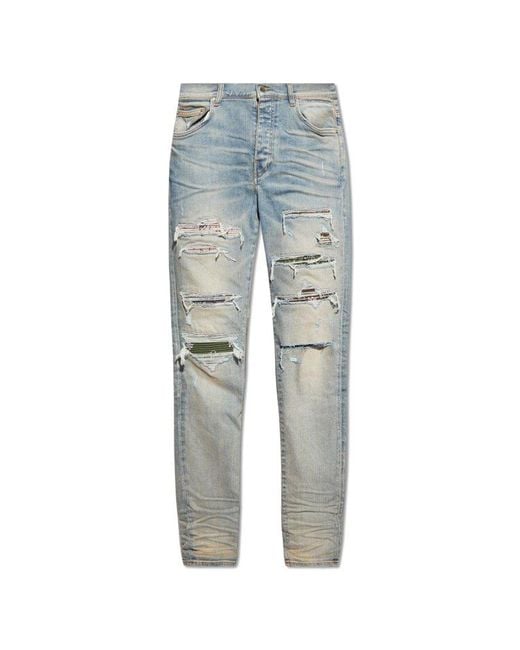 Amiri Blue Distressed Jeans, for men