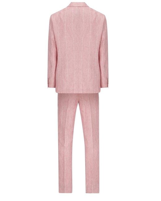 Brunello Cucinelli Pink Two-piece Tailored Suit for men