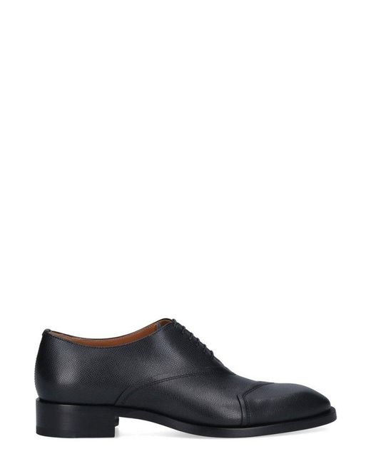 Christian Louboutin Black Slip-on Lace-up Shoes for men